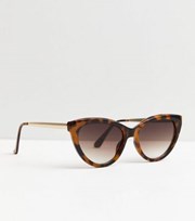 New Look Brown Tortoiseshell Cat Eye Sunglasses